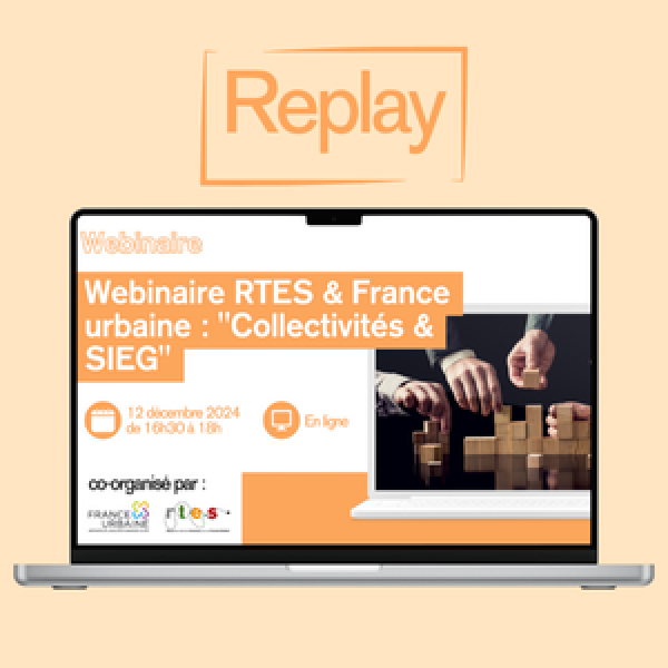 SIEG, quelles opportunités pour les collectivités et acteurs de l'ESS ? - Retour sur le webinaire France urbaine & RTES - décembre 2024