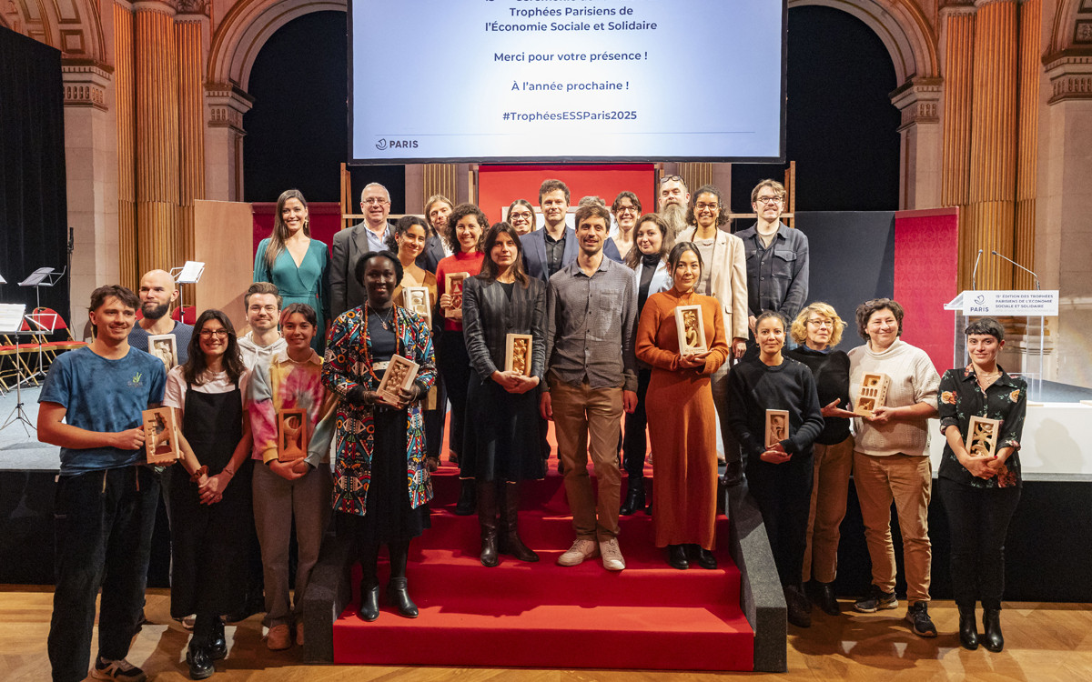 Les lauréat.e.s des Trophées parisiens de l'ESS 2024